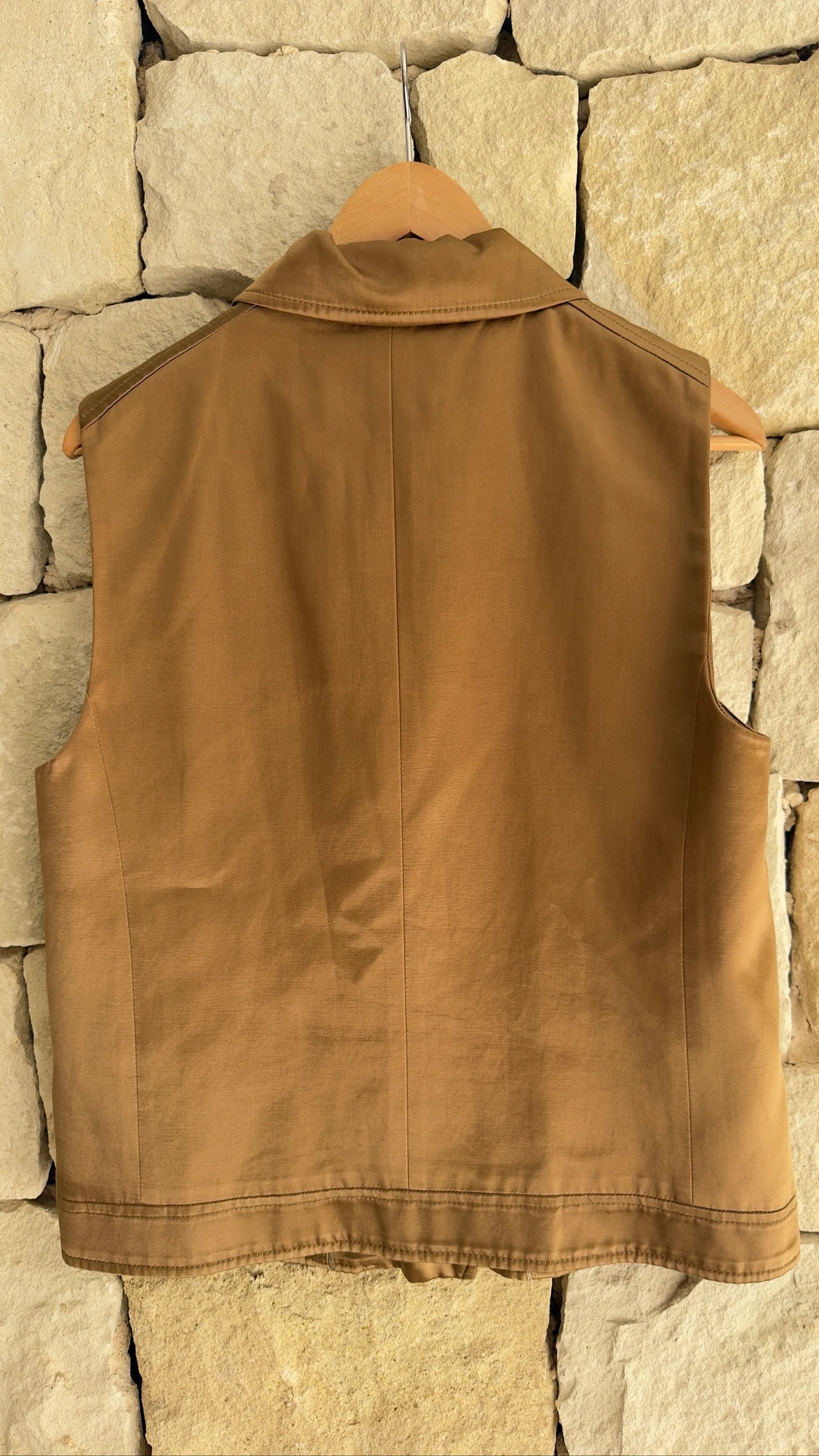 Chaleco color champán mujer Talla L de Massimo Dutti – photo 2